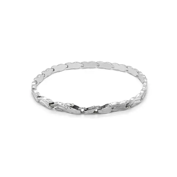 Vòng tay vàng trắng