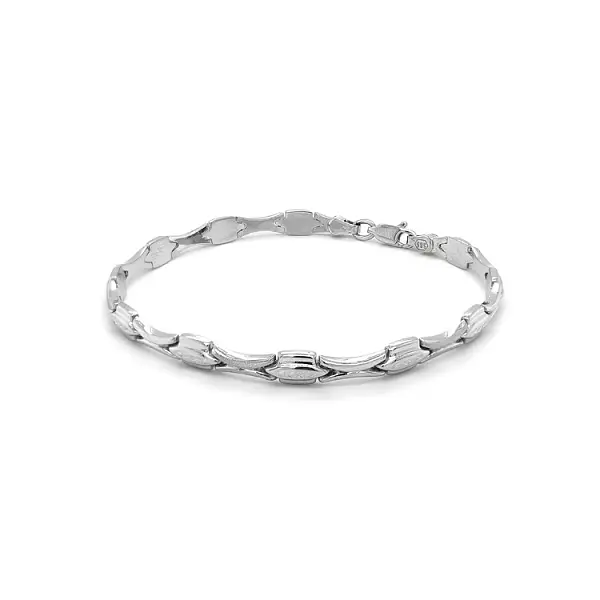 Vòng tay vàng trắng