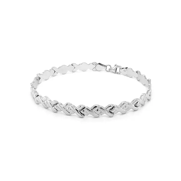 Vòng tay vàng trắng