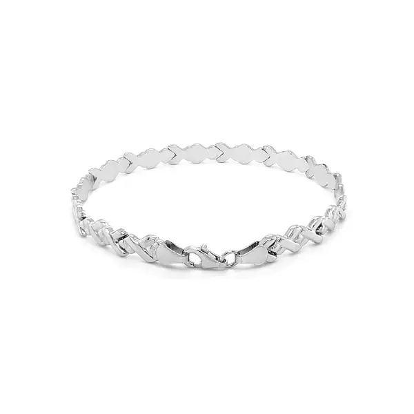 Vòng tay vàng trắng