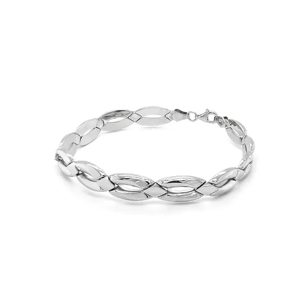 Vòng tay vàng trắng