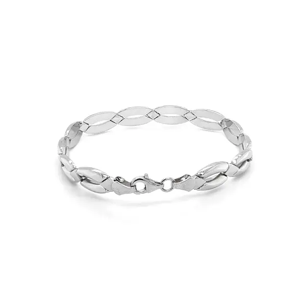 Vòng tay vàng trắng