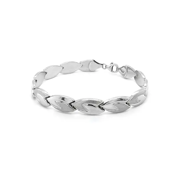 Vòng tay vàng trắng