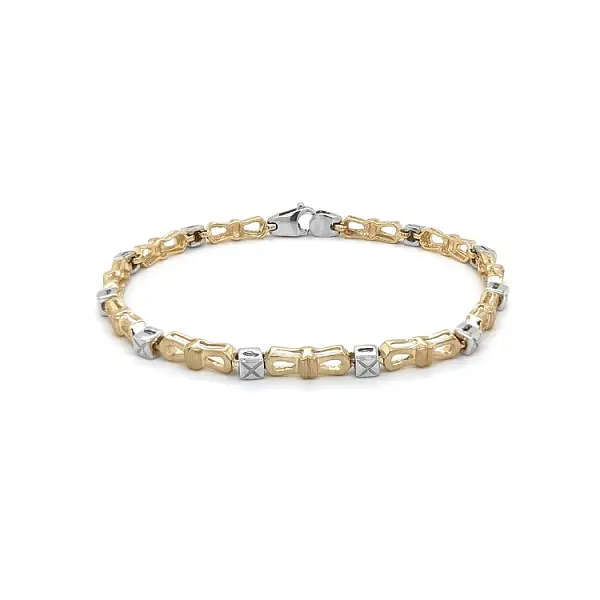 Vòng tay nữ bằng vàng kết hợp