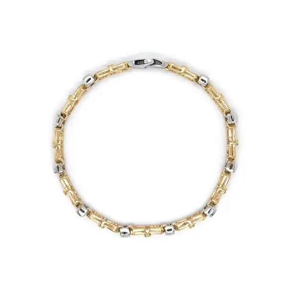 Vòng tay nữ bằng vàng kết hợp