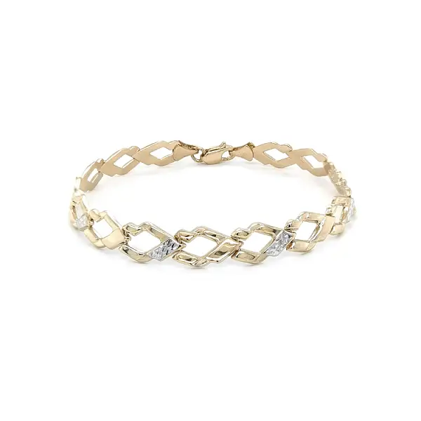 Vòng tay nữ bằng vàng kết hợp