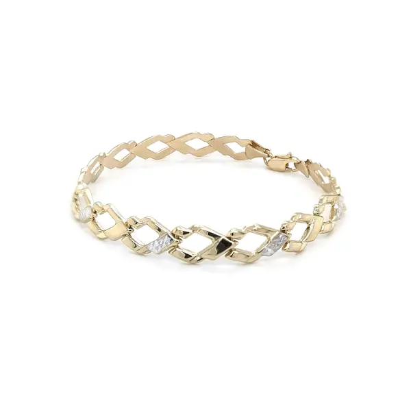 Vòng tay nữ bằng vàng kết hợp