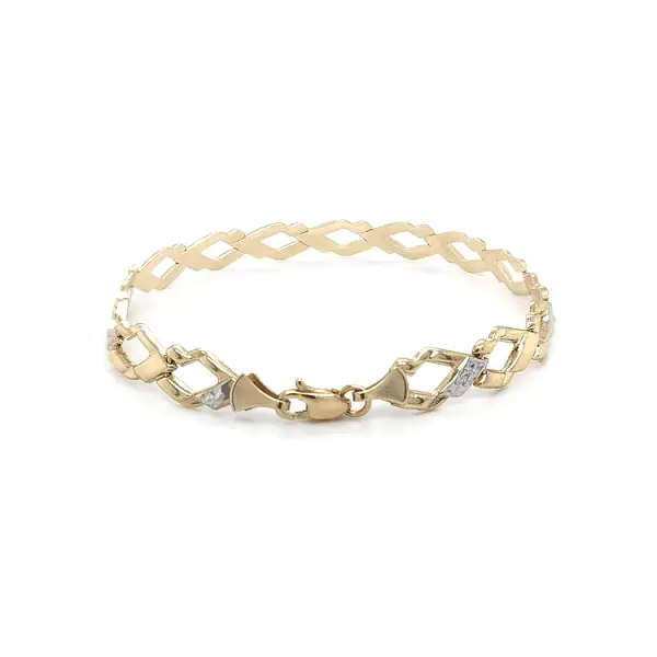 Vòng tay nữ bằng vàng kết hợp