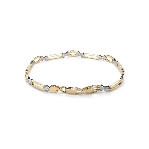 Vòng tay nữ bằng vàng kết hợp