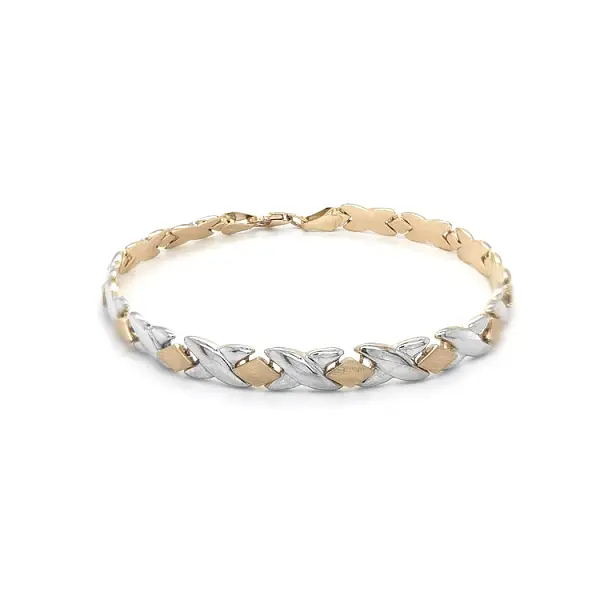 Vòng tay kết hợp vàng