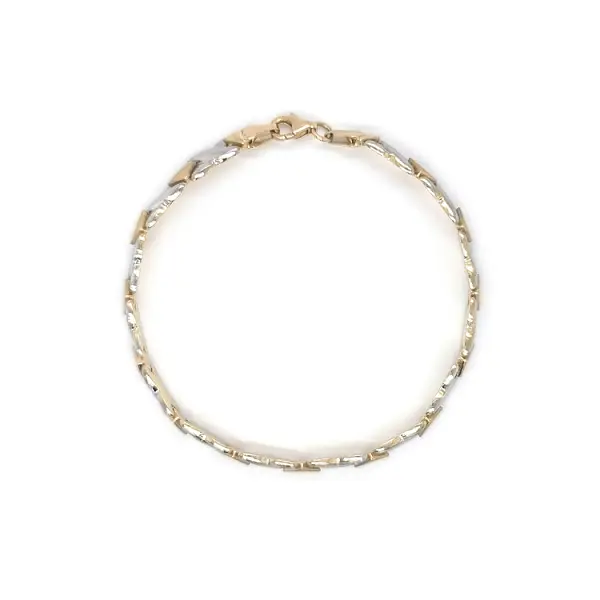 Vòng tay kết hợp vàng