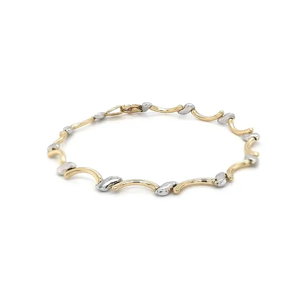 Vòng tay kết hợp vàng