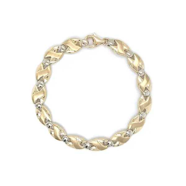 Vòng tay kết hợp vàng