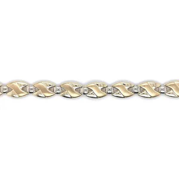 Vòng tay kết hợp vàng