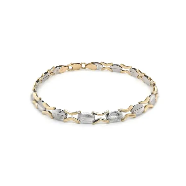 Vòng tay kết hợp vàng