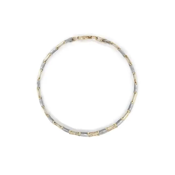 Vòng tay kết hợp vàng