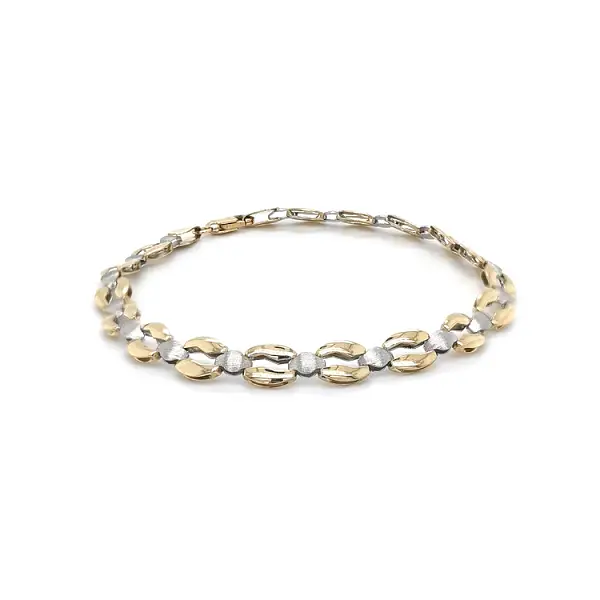 Vòng tay kết hợp vàng