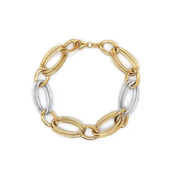 Vòng tay nữ bằng vàng kết hợp