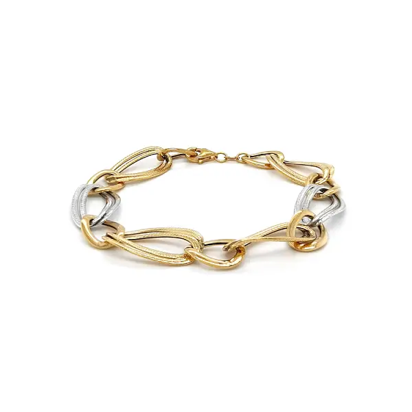 Vòng tay nữ bằng vàng kết hợp