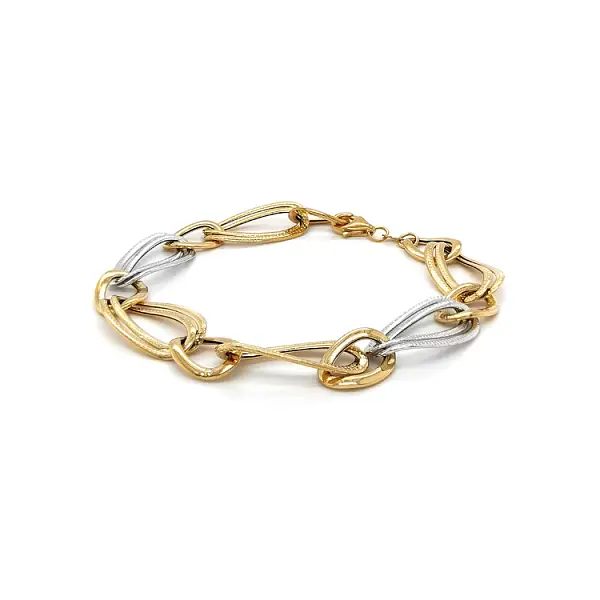 Vòng tay nữ bằng vàng kết hợp