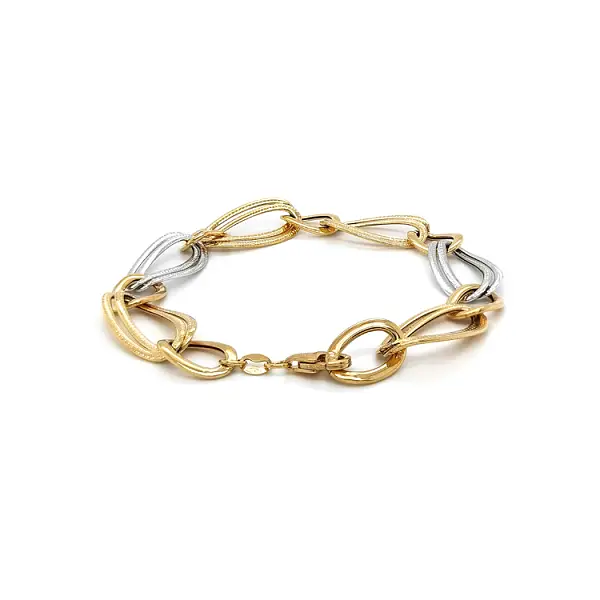 Vòng tay nữ bằng vàng kết hợp