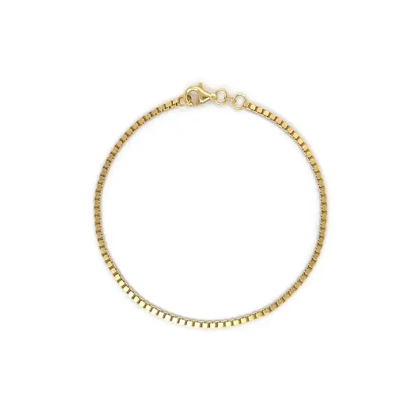 Vòng tay hình khối lập phương vàng - Khối lập phương