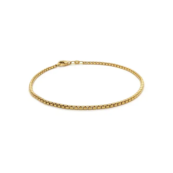 Vòng tay hình khối lập phương vàng - Khối lập phương