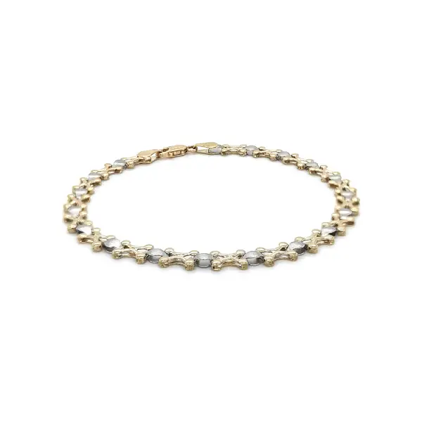 Vòng tay kết hợp vàng