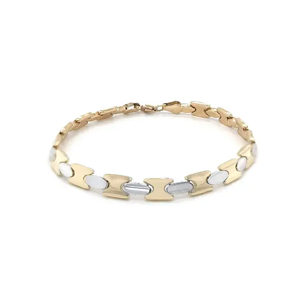 Vòng tay nữ bằng vàng kết hợp