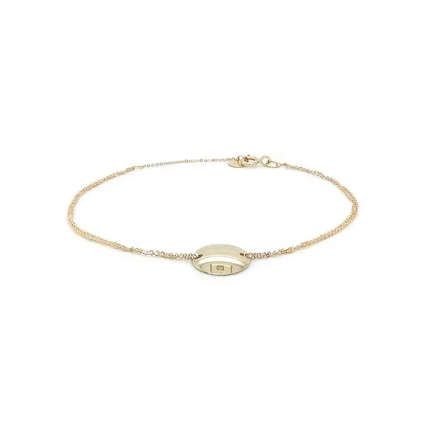 Vòng tay vàng với mặt tròn