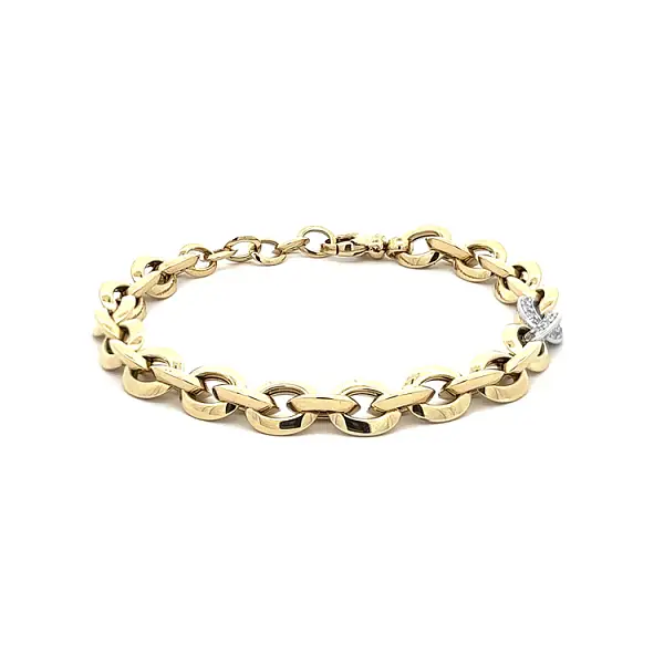 Vòng tay vàng đính đá zircon