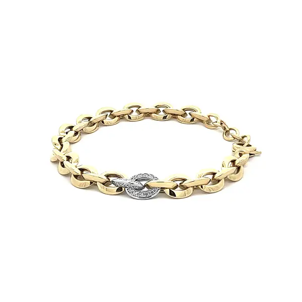 Vòng tay vàng đính đá zircon