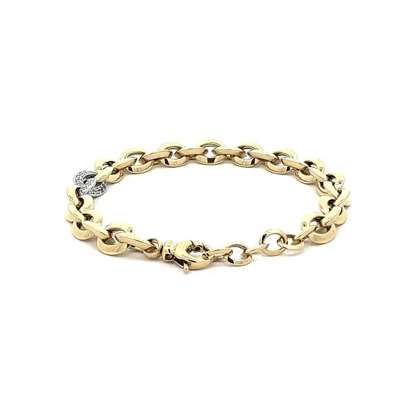 Vòng tay vàng đính đá zircon