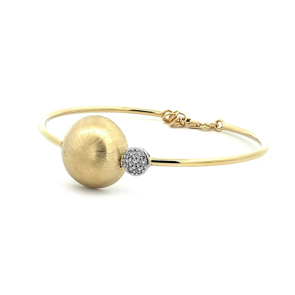 Vòng tay nữ bằng vàng đính đá zircon