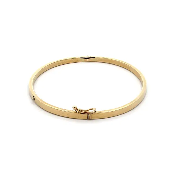 Vòng tay vàng cố định đính đá zircon