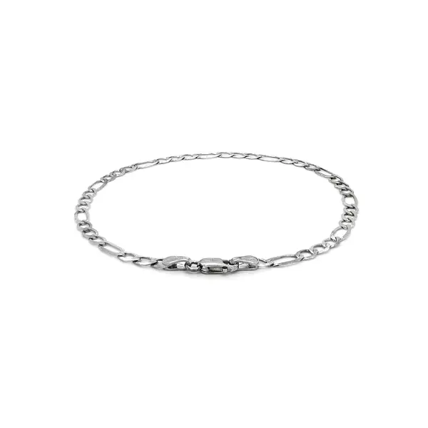 Vòng tay Figaro bằng vàng trắng