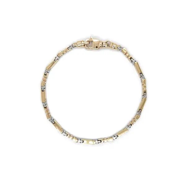 Vòng tay nam bằng vàng kết hợp