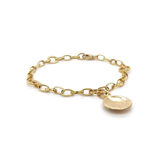 Vòng tay vàng cho mặt dây chuyền