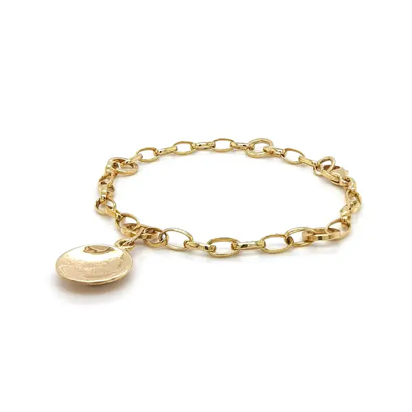 Vòng tay vàng cho mặt dây chuyền