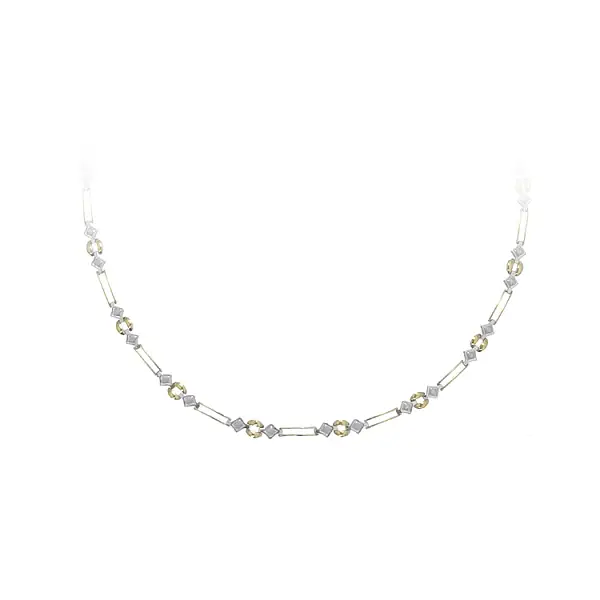 Vòng cổ nữ bằng vàng kết hợp