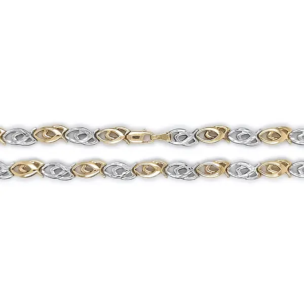 Vòng cổ nữ bằng vàng kết hợp