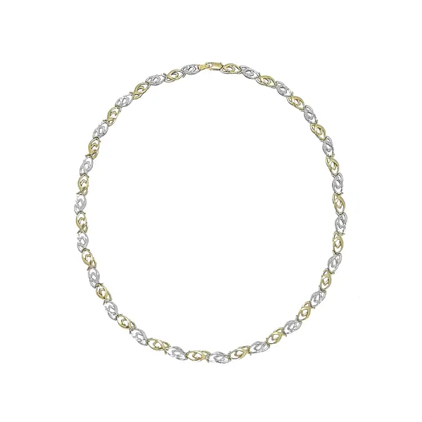 Vòng cổ nữ bằng vàng kết hợp