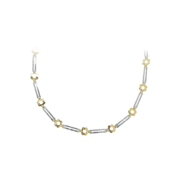 Vòng cổ nữ bằng vàng kết hợp