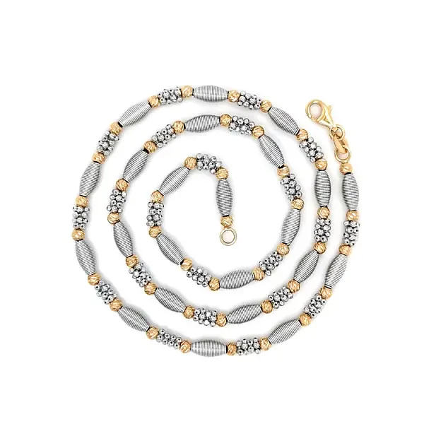 Vòng cổ nữ bằng vàng kết hợp