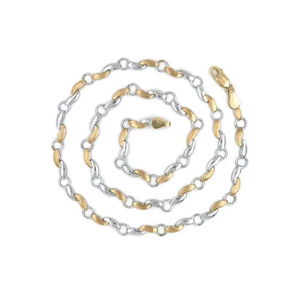 Vòng cổ nữ bằng vàng kết hợp