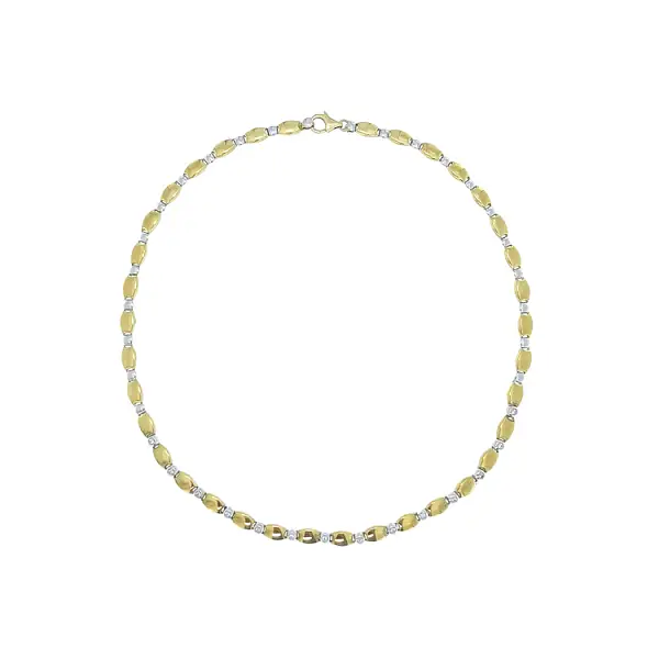 Vòng cổ nữ bằng vàng kết hợp