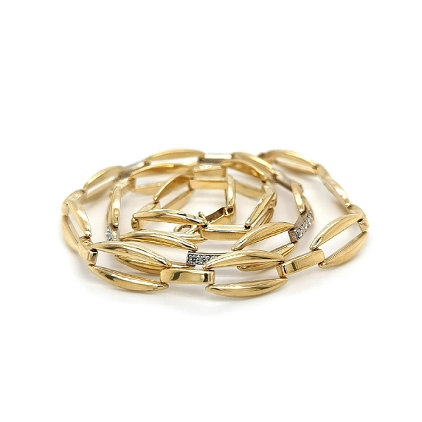 Vòng cổ nữ bằng vàng đính đá zircon