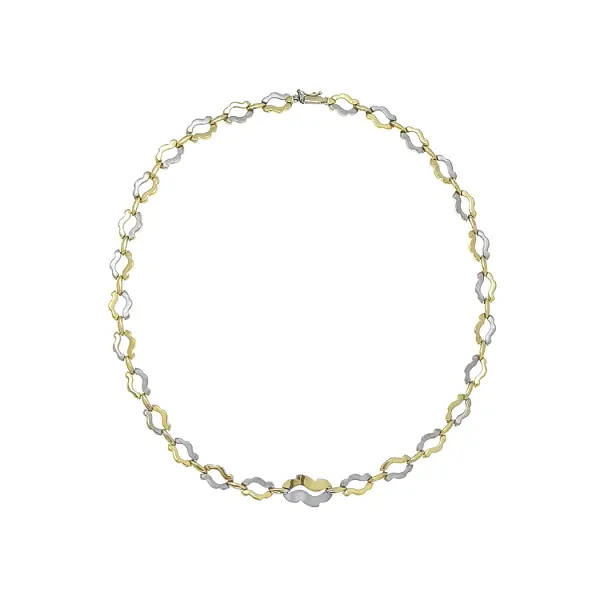 Vòng cổ cho nữ làm từ vàng kết hợp