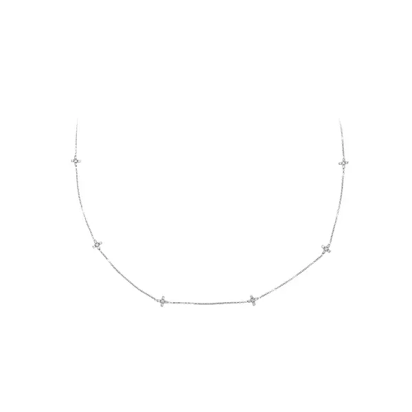 Vòng cổ thánh giá bằng vàng trắng cho nữ