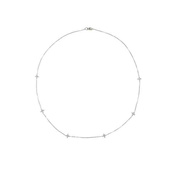 Vòng cổ thánh giá bằng vàng trắng cho nữ